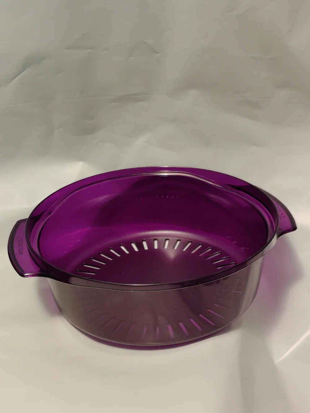 Tupperware TupperWave Stack Cooker Colander In Purple Or A Microwave Plate Cover